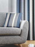 Fusion Whitworth square cushion blue cotton (British brand)