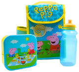 Peppa Pig lunch bag and bottle set 580ml, imported from the UK