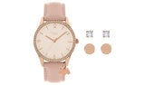 Radley pink leather watch and earrings set, UK version