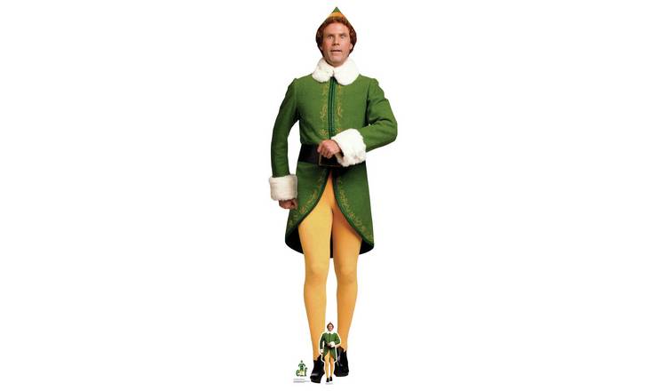 Buddy Elf marching life-size cardboard cutout (British brand)