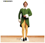 Buddy Elf marching life-size cardboard cutout (British brand)