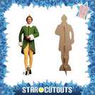 Buddy Elf marching life-size cardboard cutout (British brand)