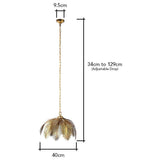 BHS Brooklyn Leafy Metal Pendant Ceiling Light in gold - British product