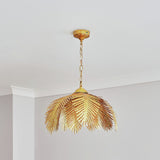 BHS Brooklyn Leafy Metal Pendant Ceiling Light in gold - British product