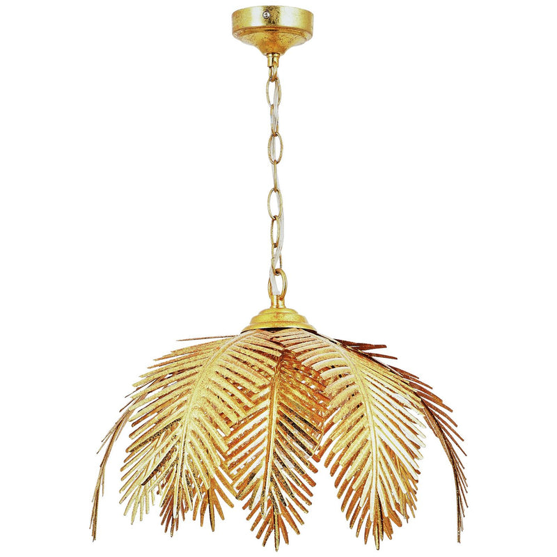 BHS Brooklyn Leafy Metal Pendant Ceiling Light in gold - British product