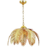 BHS Brooklyn Leafy Metal Pendant Ceiling Light in gold - British product