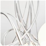 BHS Acacia flush ceiling light in silver, diameter 43cm - British product