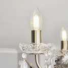 BHS Josefine glass 5 light brass chandelier - British product
