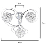 BHS Orchid ceiling light silver 42cm diameter - British product