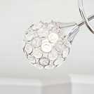 BHS Orchid ceiling light silver 42cm diameter - British product