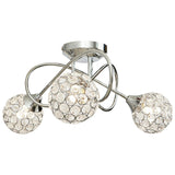 BHS Orchid ceiling light silver 42cm diameter - British product