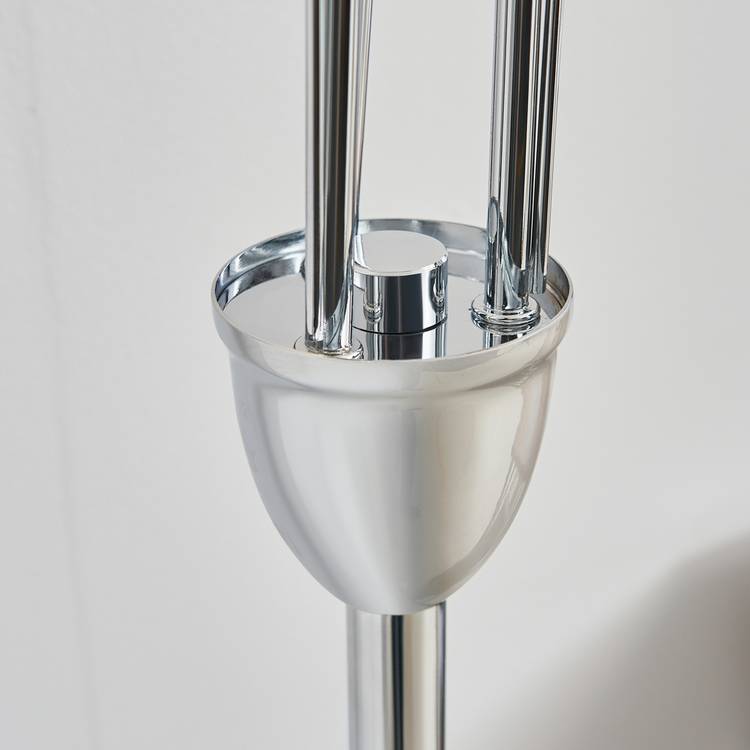 BHS Sagitarius floor lamp silver, imported from the UK