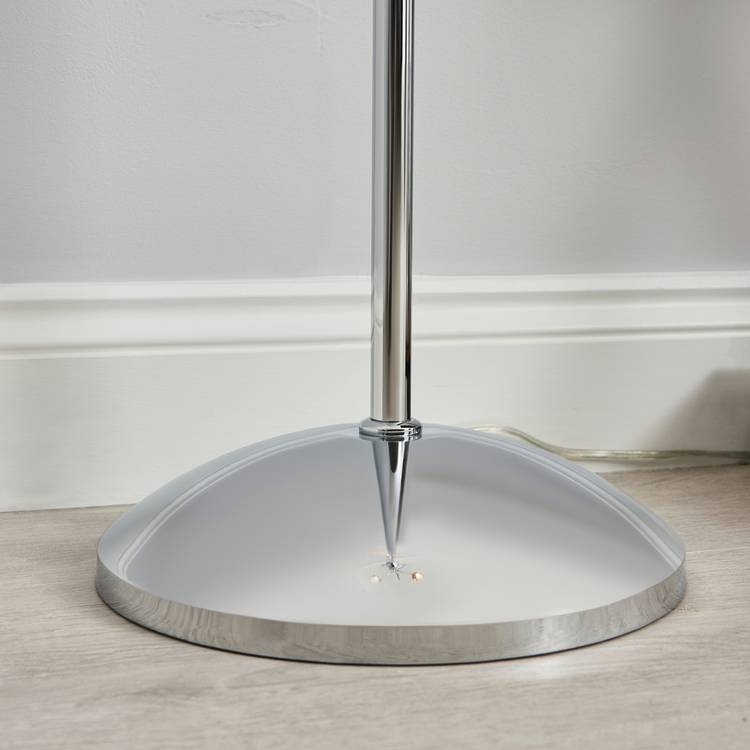 BHS Sagitarius floor lamp silver, imported from the UK