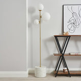 BHS Fleur 3 Light Gold Floor Lamp - British product