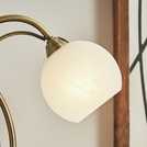 BHS Acacia brass table lamp - British product