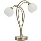 BHS Acacia brass table lamp - British product