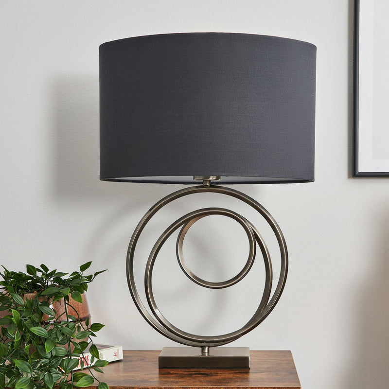 BHS Helix Silver Table Lamp - British product