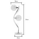 BHS Orchid 2 Light Table Lamp silver - British product