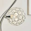 BHS Orchid 2 Light Table Lamp silver - British product