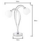 BHS Acacia silver table lamp - British product