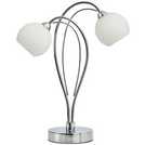 BHS Acacia silver table lamp - British product