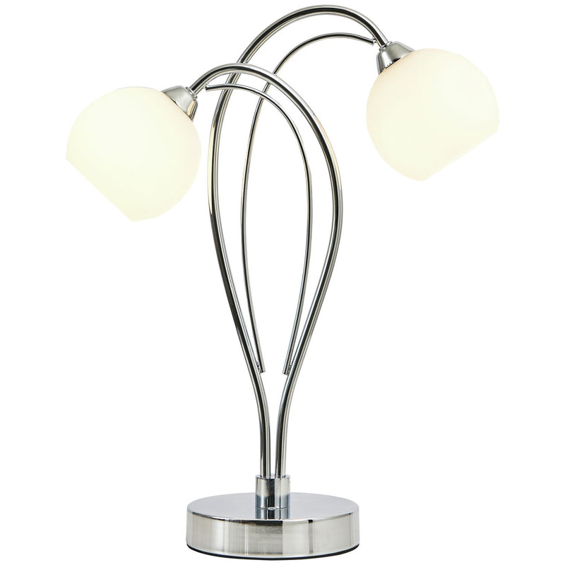 BHS Acacia silver table lamp - British product