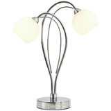 BHS Acacia silver table lamp - British product