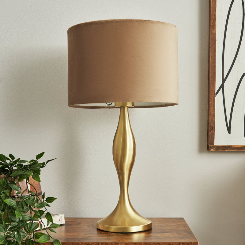 BHS Martha large spun metal table lamp in gold - British product