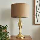 BHS Martha large spun metal table lamp in gold - British product