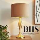 BHS Martha large spun metal table lamp in gold - British product