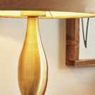 BHS Martha large spun metal table lamp in gold - British product