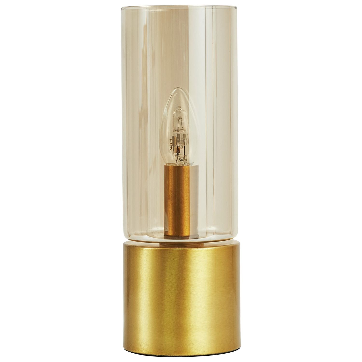 BHS Tyrrel table lamp brass finish 29.5cm height - British product