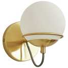 BHS Gustav gold glass round wall lamp - British product
