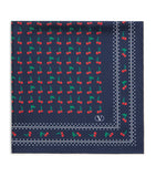 Valentino Garavani Cherryfic print silk scarf 70x70cm, UK version