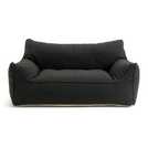 Kaikoo kids double chair bean bag charcoal, UK version