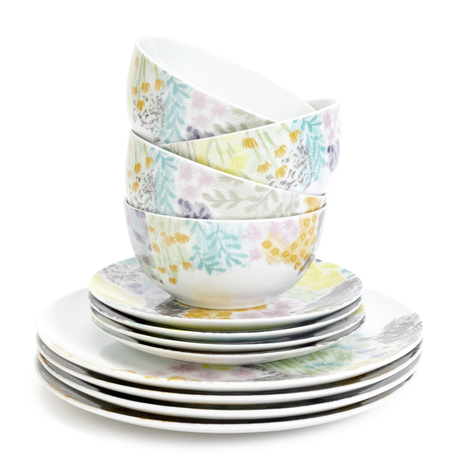 Habitat floral dinner set 12 piece - British product