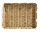 Habitat Scallop Woven Tray natural 40x30x7cm, UK version