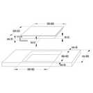 Hisense electric ceramic hob black 60cm x 51cm, UK version