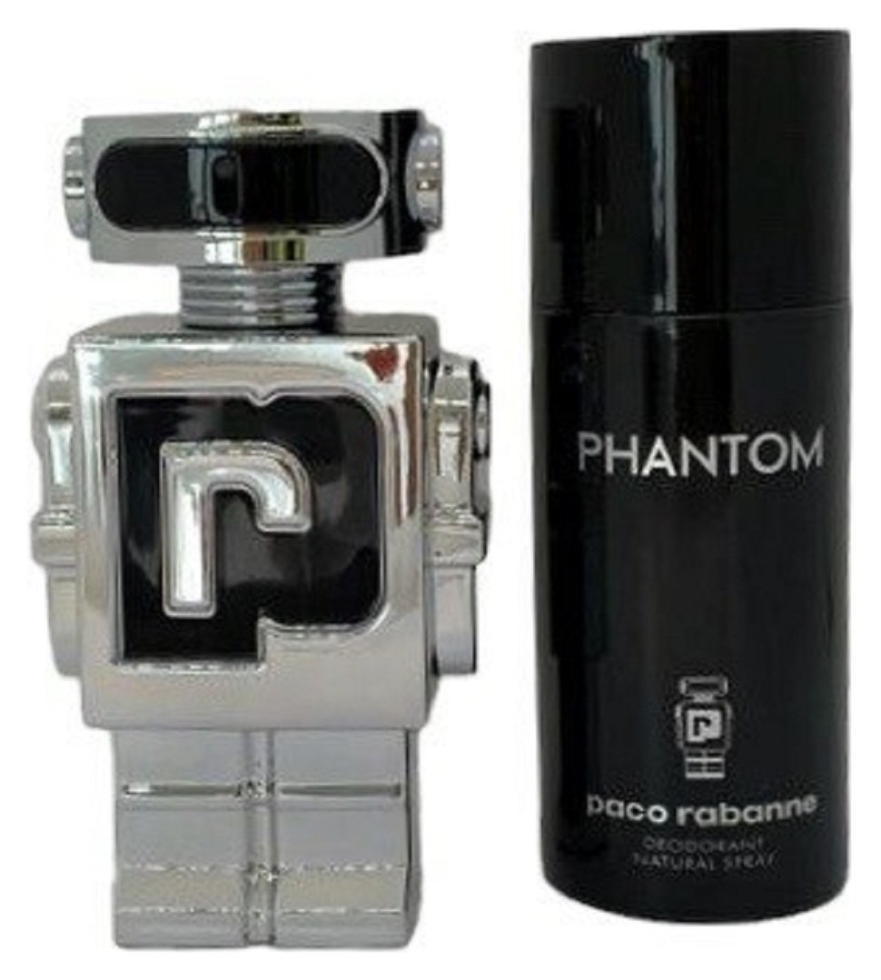 Paco Rabanne Phantom Eau de Toilette and Deodorant gift set 250ml, imported from the UK