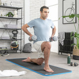 Pro Fitness 10mm NBR yoga exercise mat black, UK version