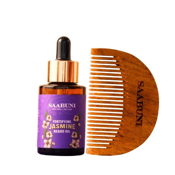 Saabuni Fortifying Jasmine Beard Oil & Comb - British product