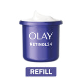 Olay Retinol 24 Night Cream Face Moisturiser Refill Anti Ageing Skincare 50ml GOODS Sainsburys   