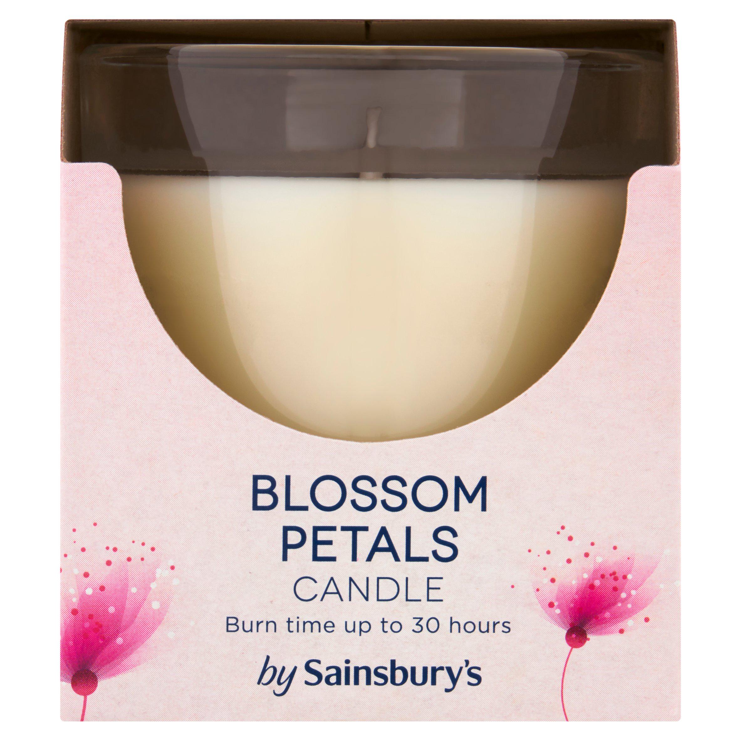 Sainsbury's Blossom Petals Candle 120g GOODS Sainsburys   