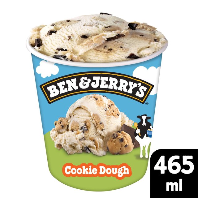 Ben & Jerry's Cookie Dough Vanilla Ice Cream Tub    465ml GOODS M&S   