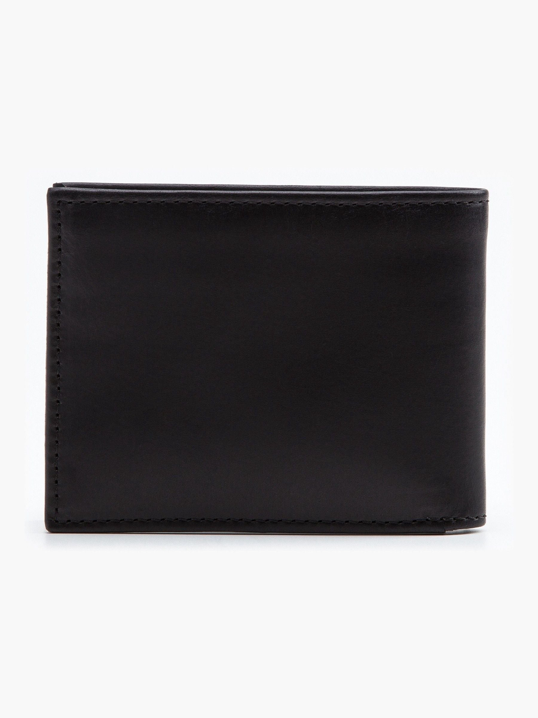 Levi's black leather bifold wallet, UK version