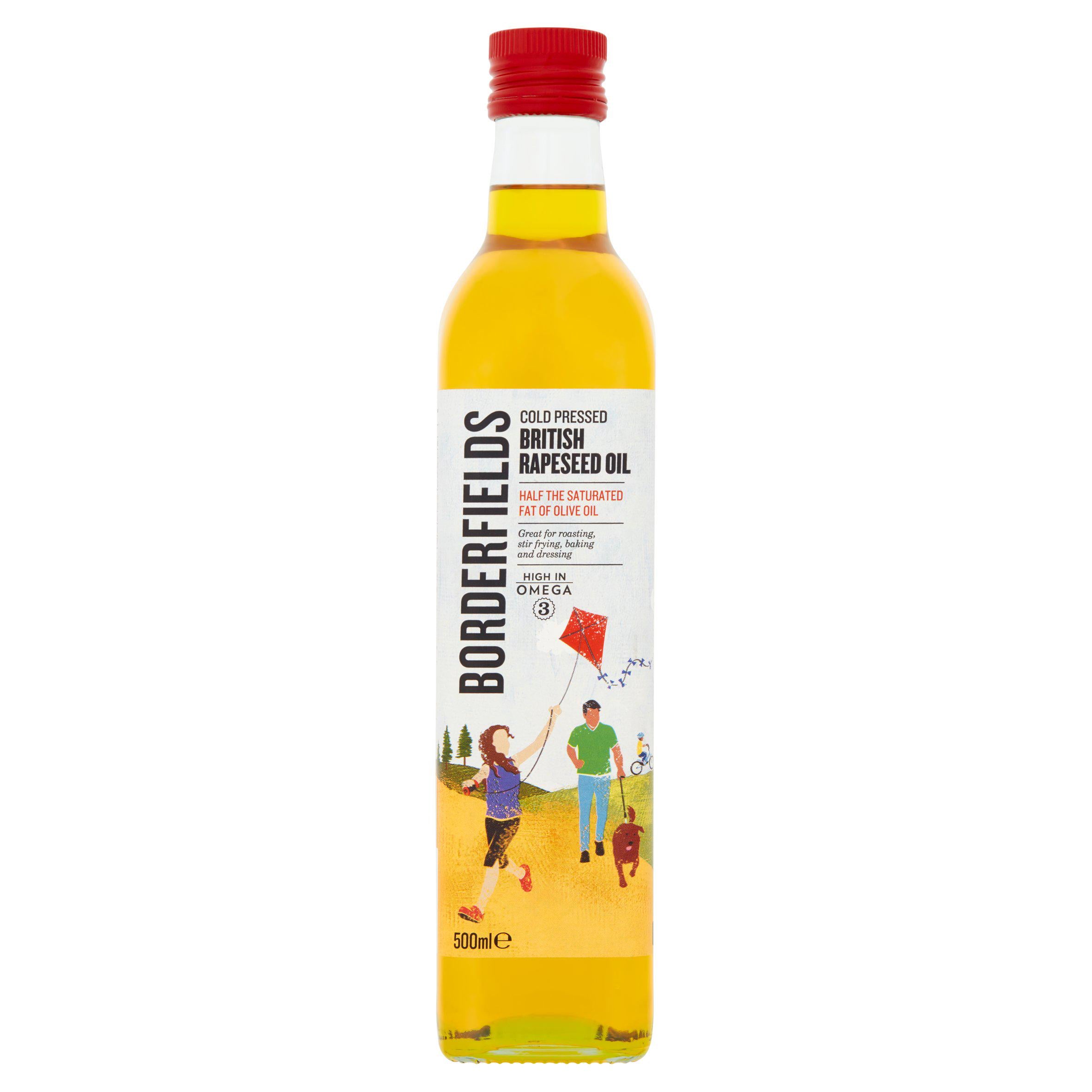 Borderfields British Cold Pressed Rapeseed Oil 500ml oils Sainsburys   