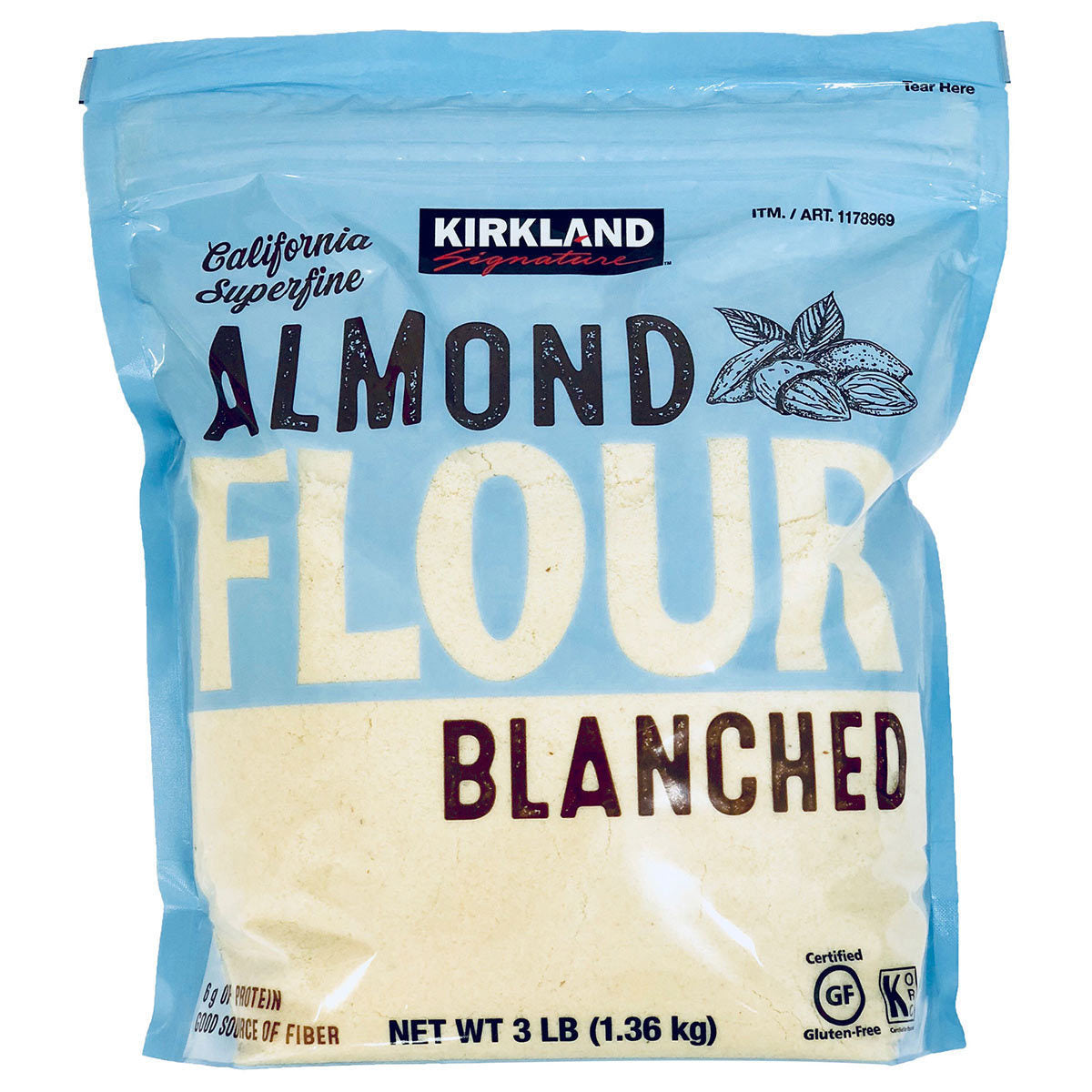 Kirkland Signature Blanched Almond Flour, 1.36kg GOODS Costco UK