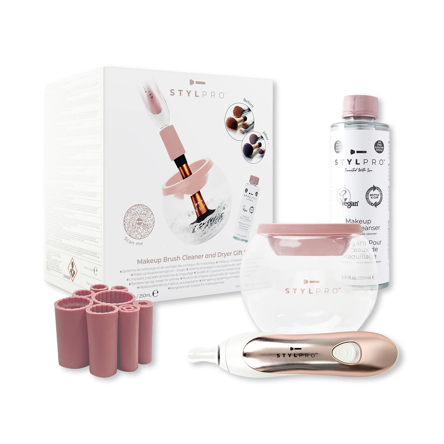 Stylpro Makeup Brush Cleaner Gift Set, imported from the UK