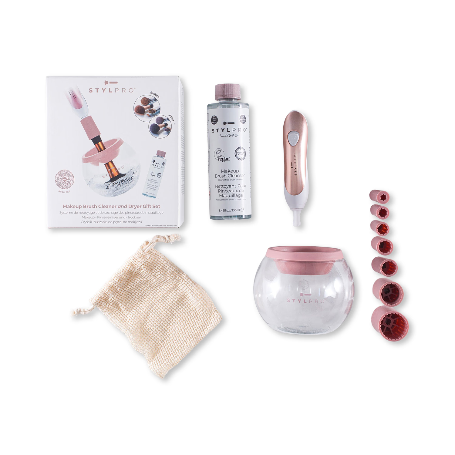 Stylpro Makeup Brush Cleaner Gift Set, imported from the UK