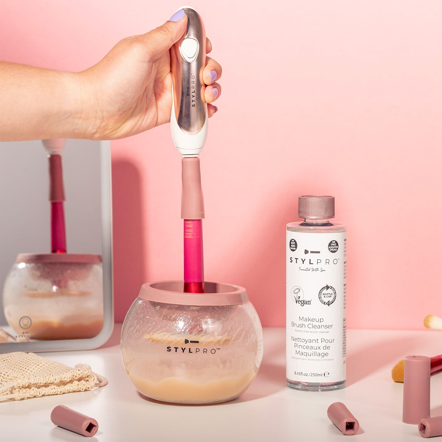 Stylpro Makeup Brush Cleaner Gift Set, imported from the UK